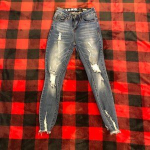 S.O.N.G. Curvy High Rise Skinny Ankle Jeans